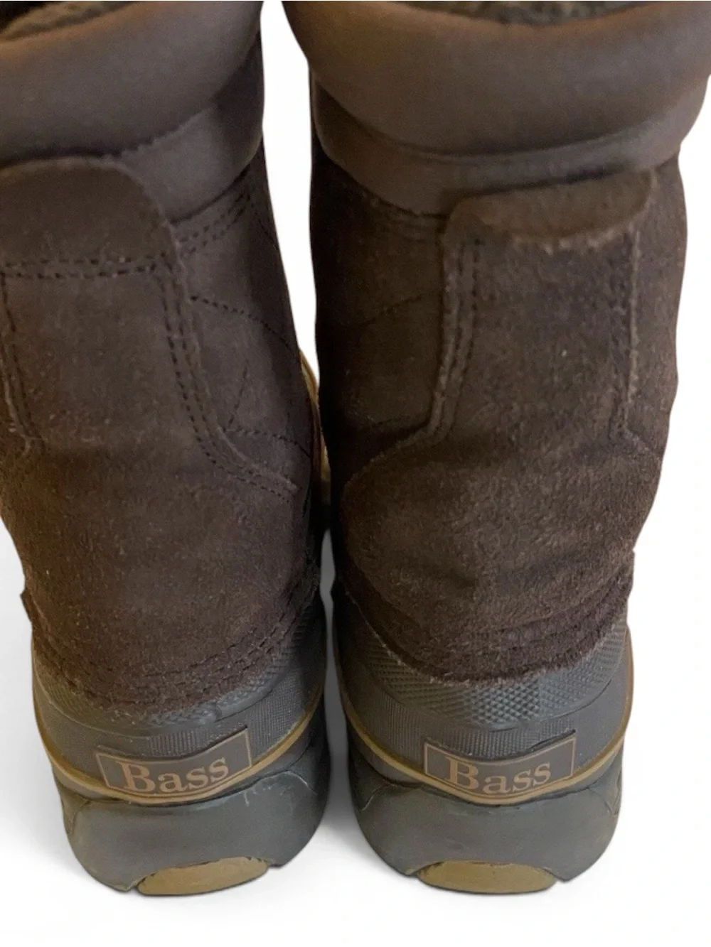 Bass CORDOVA Women’s Brown VTG Y2K Duck Boots Leather Upper Waterproof Snow Sz 7